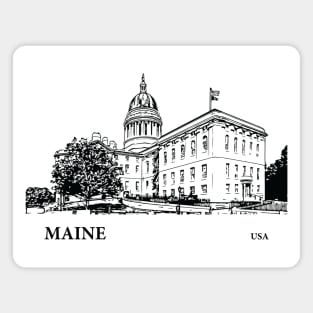 Maine State USA Magnet